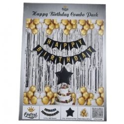 Small size Happy birthday combo pack (Silver)