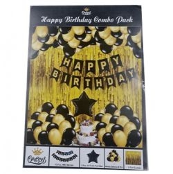 Small size Happy birthday combo pack (Golden)