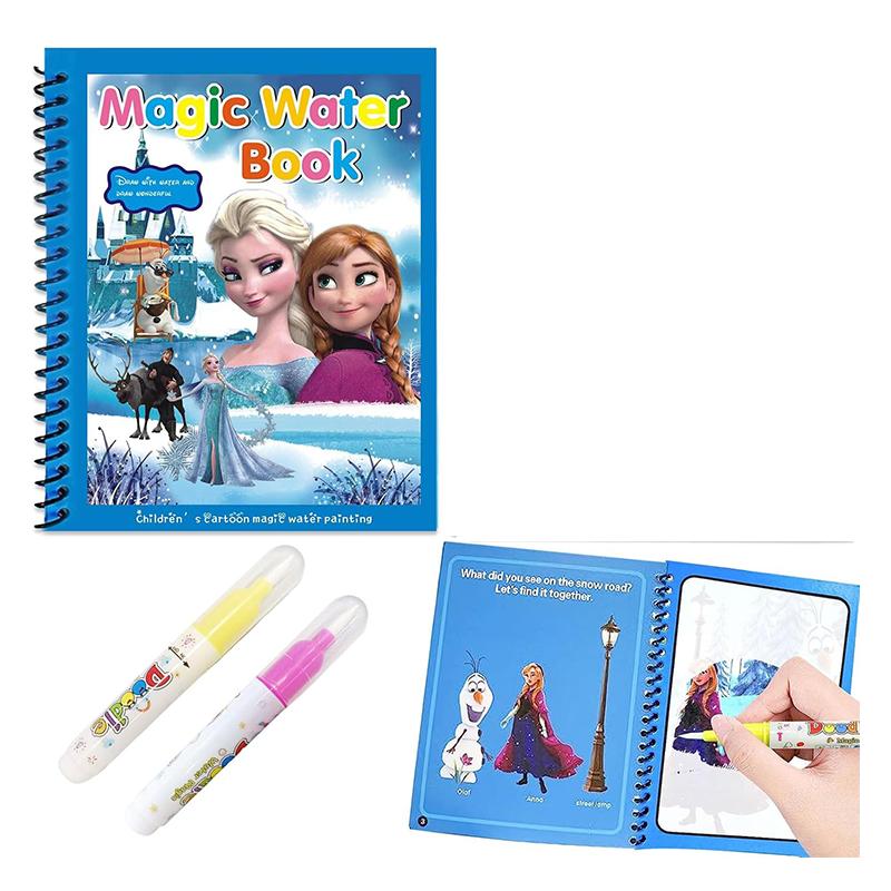 Frozen Water Coloring Magic Book Invisible Ink (SkyBlue) | Art & Craft Kit for Kids | DIY Creative Activity Set | Art & Craft