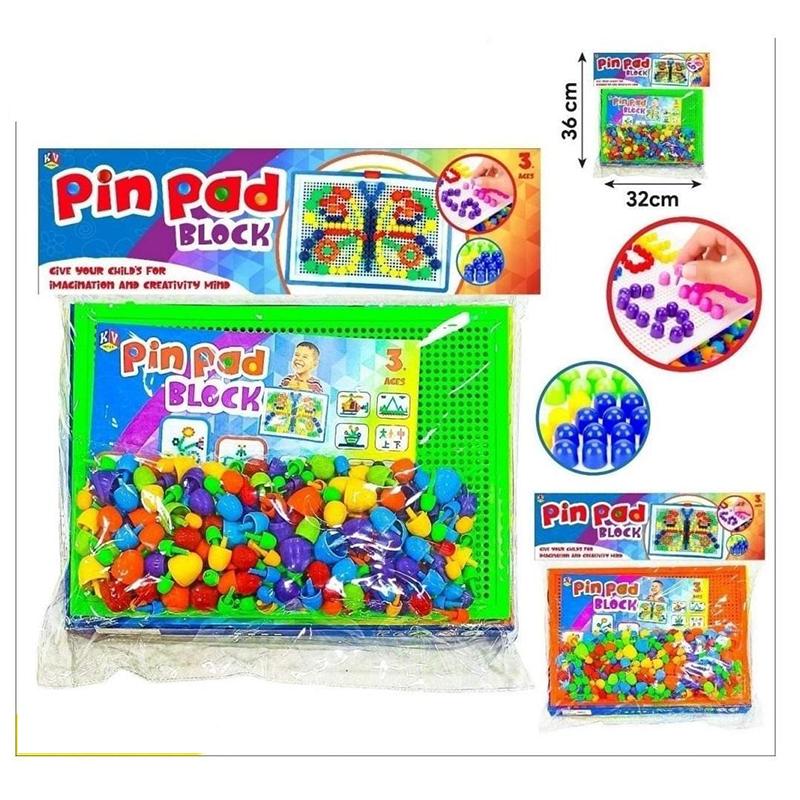KV Impex Pin Pad Blocks | Educational Toy for Kids | Learning Development Skill Building Toy | Educational Toys