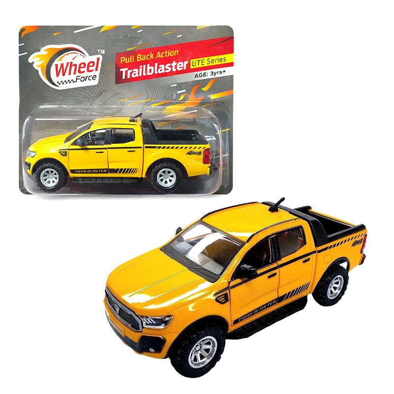 Centy toys Wheel Force Pull back Action Trailblaster (Yellow) | Toy Car for Kids | Pull Back Diecast Race Car Toy | Toy Cars