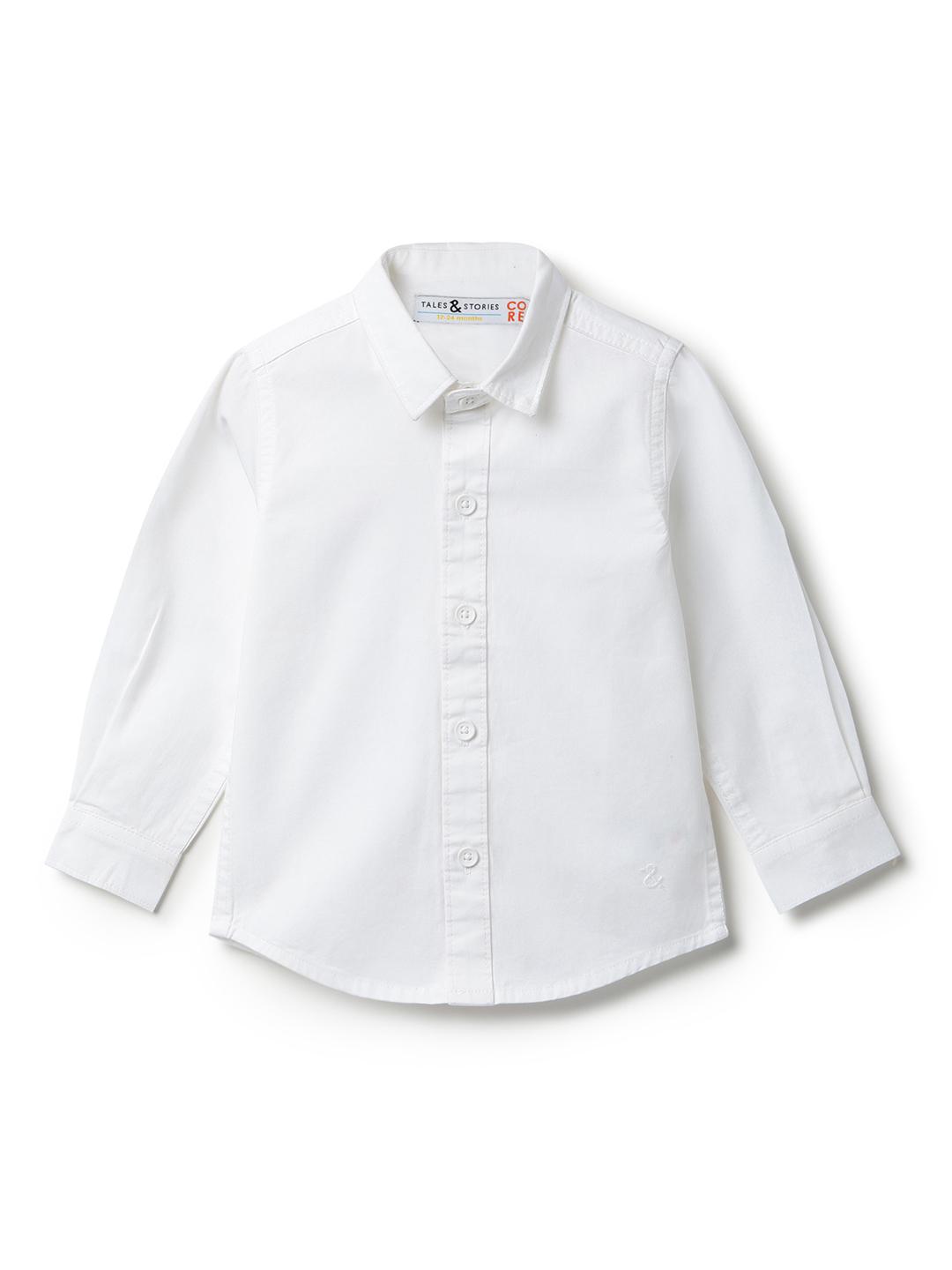 TALES & STORIES Boys White Casual Shirt