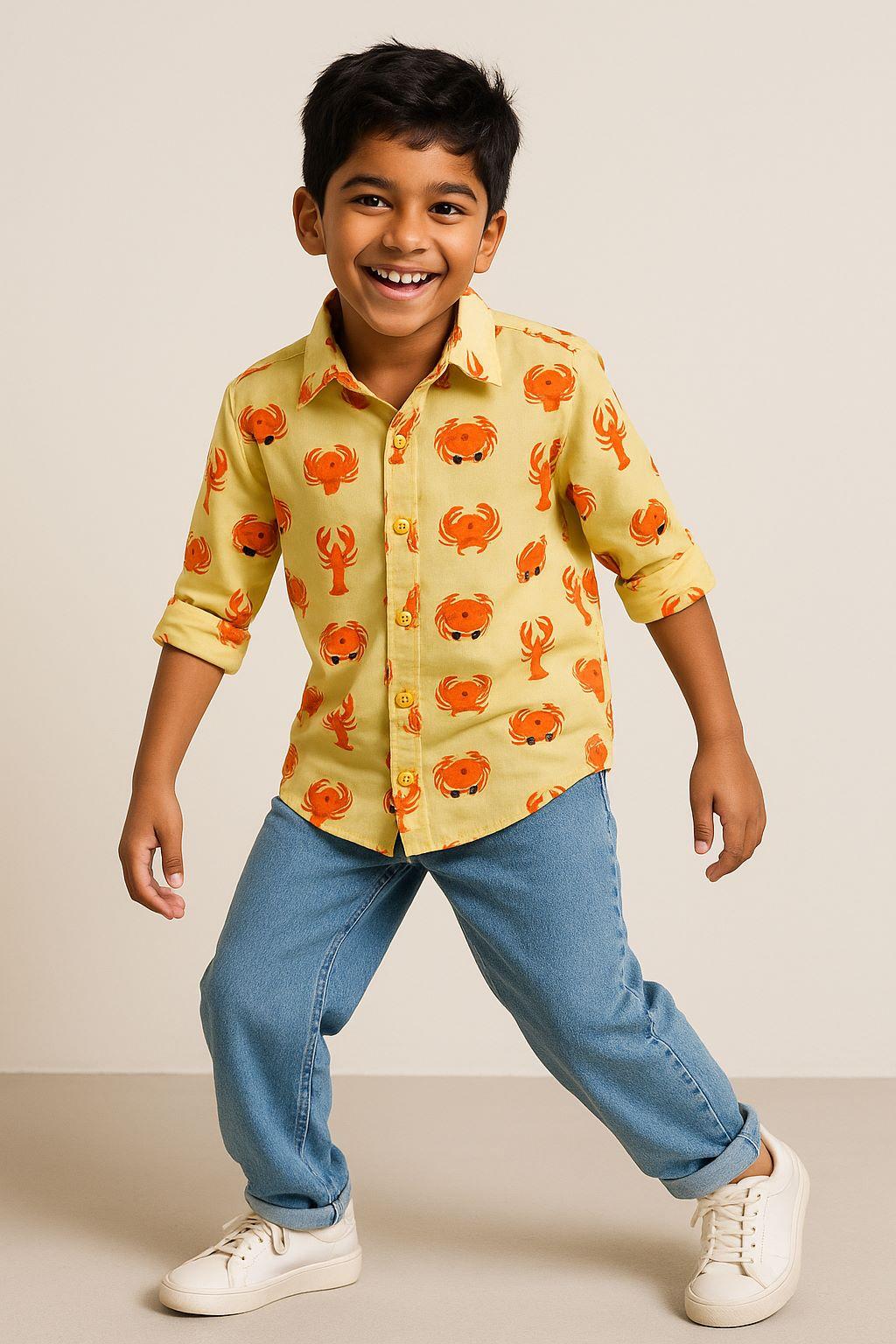 TALES & STORIES Boys Cotton Casual Shirts