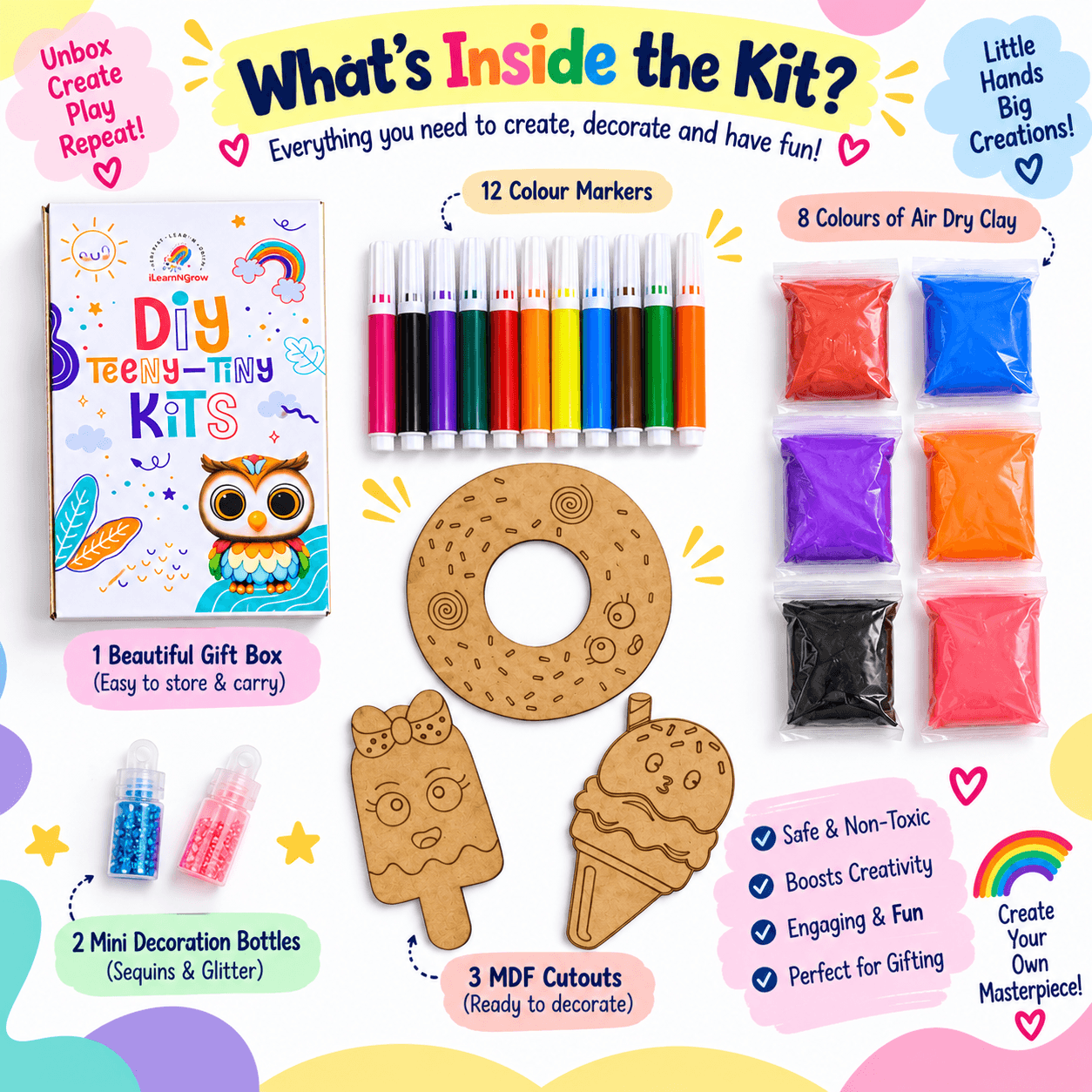 Ilearnngrow Teeny Tiny DIY Dessert Kit
