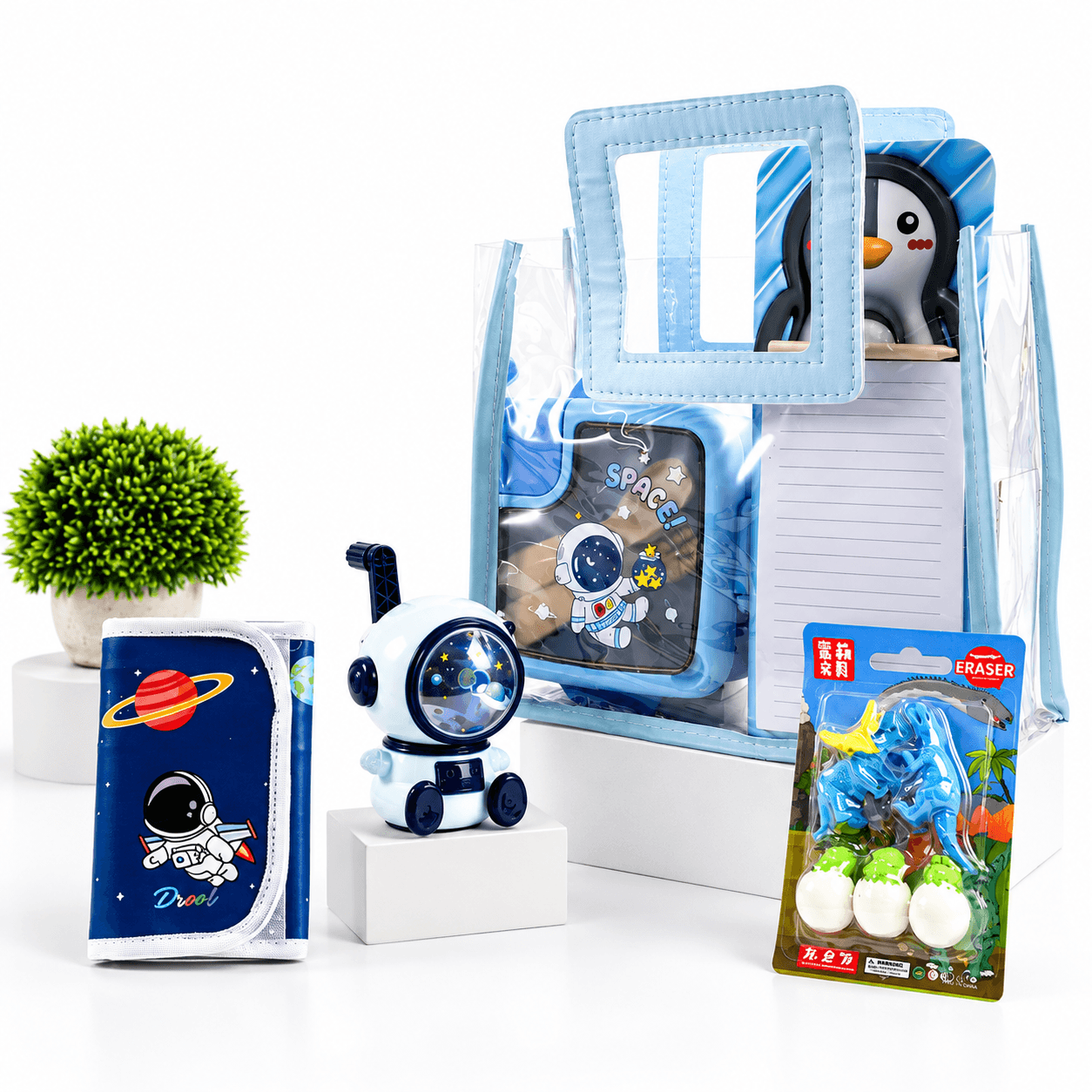 Ilearnngrow Blue Bag Space Hamper