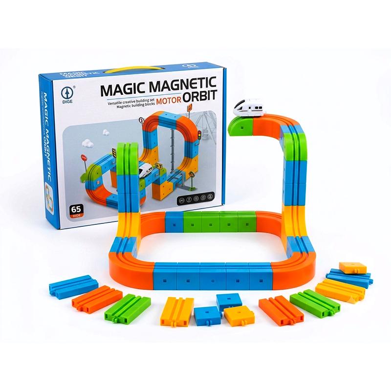 Magic Magnetic Motor Orbit Track Set 65 Pieces