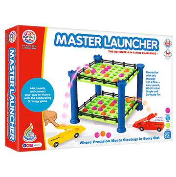 Ratnas Master Launcher Strategy board game | Board Game for Kids & Family | Strategy Fun Indoor Game | Board Games
