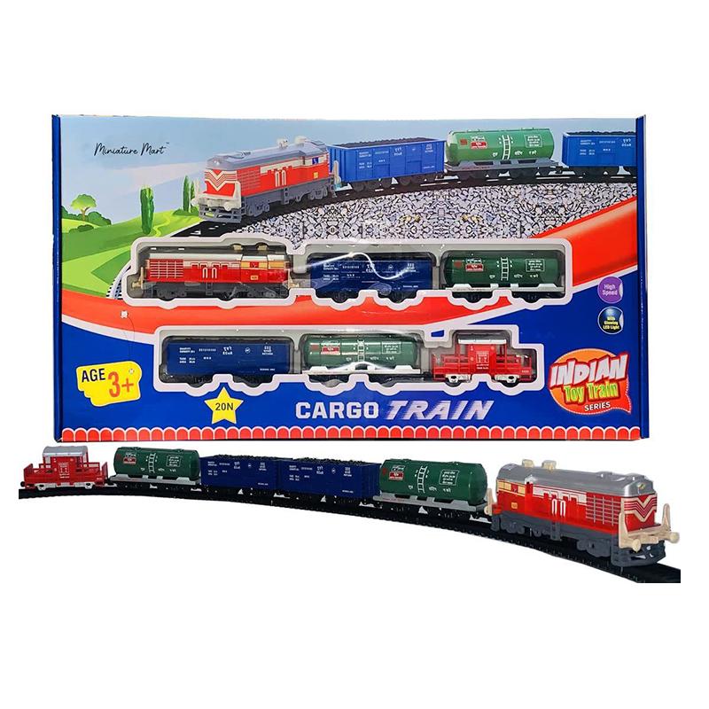 Centy toys Centy Indian Cargo Train Set | Train Toy Set for Kids | Battery Operated Track Railway Train | Train Sets