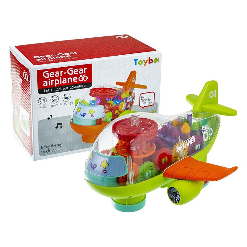 Transparent Mechanical Helicopter Airplane with Gear Technology