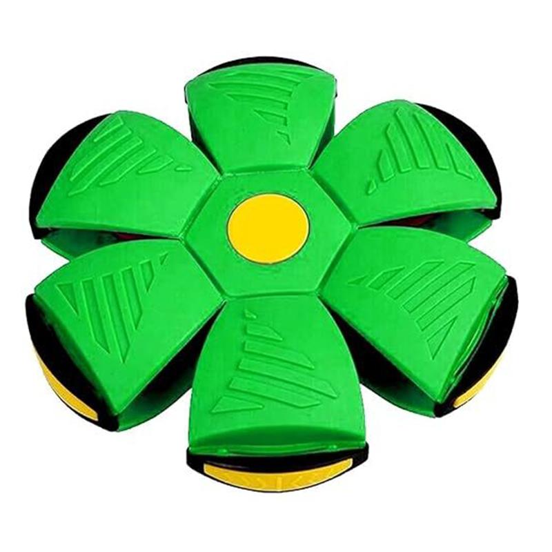 UFO Ball, Interactive Flying Saucer Toy, Pet Training Ball (Green)