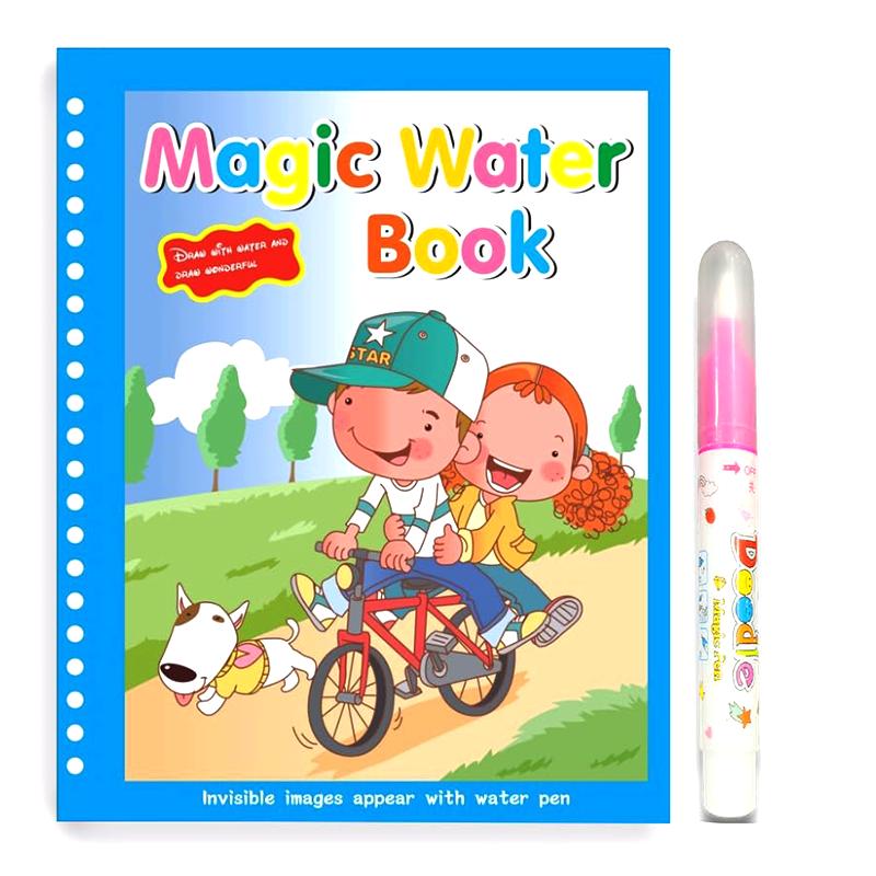 Kids Riding Cycle Magic reusable Water-Coloring Book (Small)