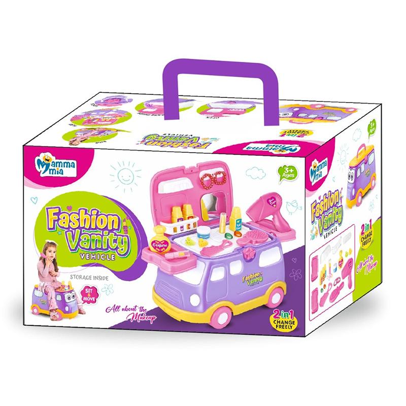 Mamma mia Fashion Vanity Vehicle | Role Play Toy Set for Kids | Pretend Play Kitchen Doctor Kit | Role Play