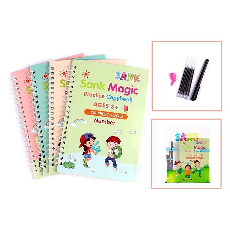 Sank Magic Practice Copybook for kids (Pack of 4)