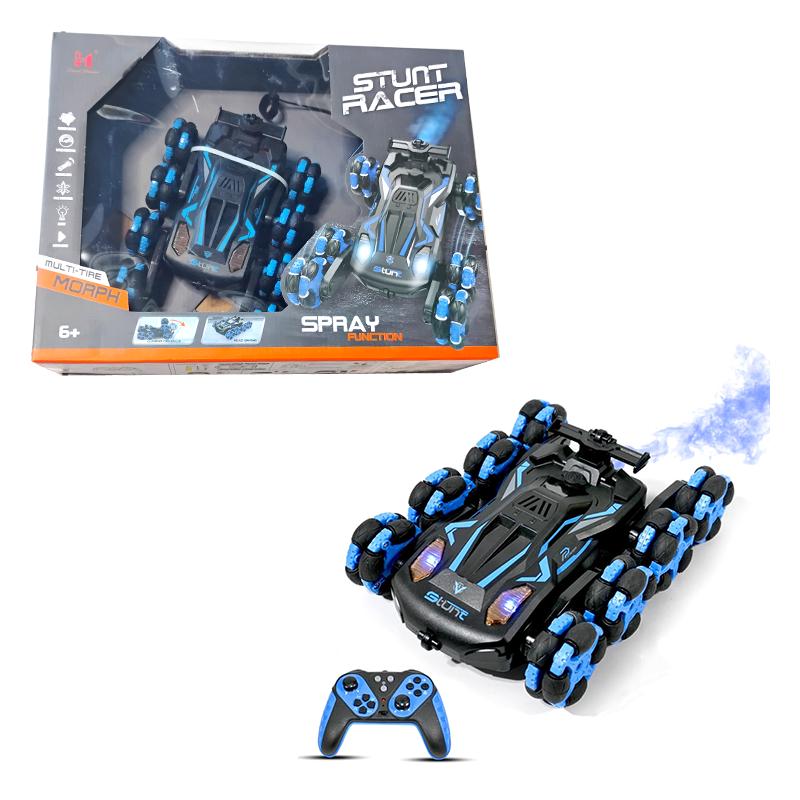 Stunt Racer Spray Function Car Blue (lead Honor)