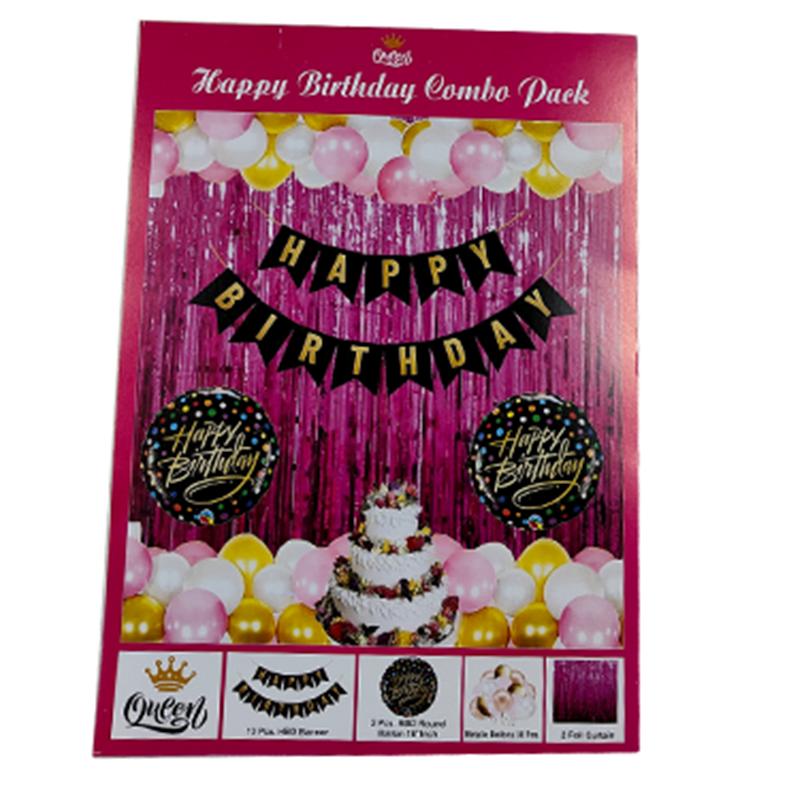 Small size Happy birthday combo pack (Pink)