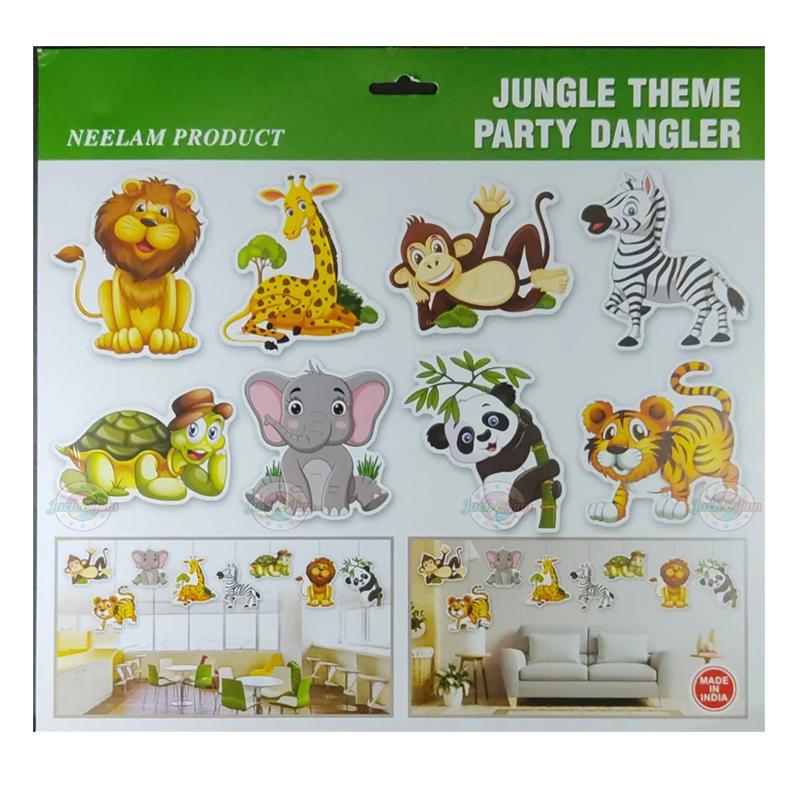 Jungle theme party dangler (Green)
