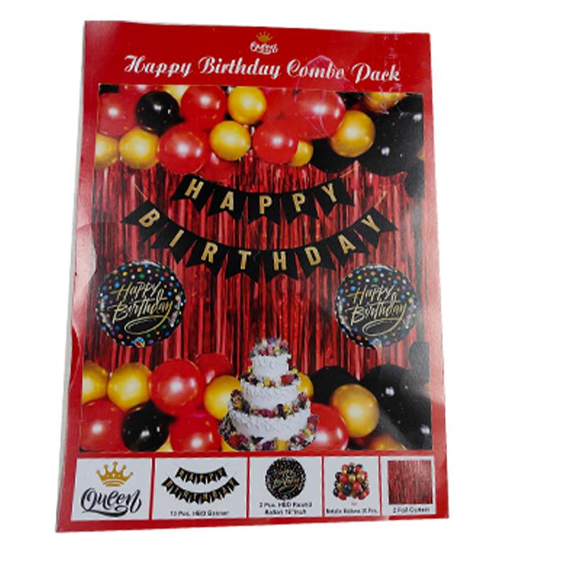 Small size Happy birthday combo pack (Red)