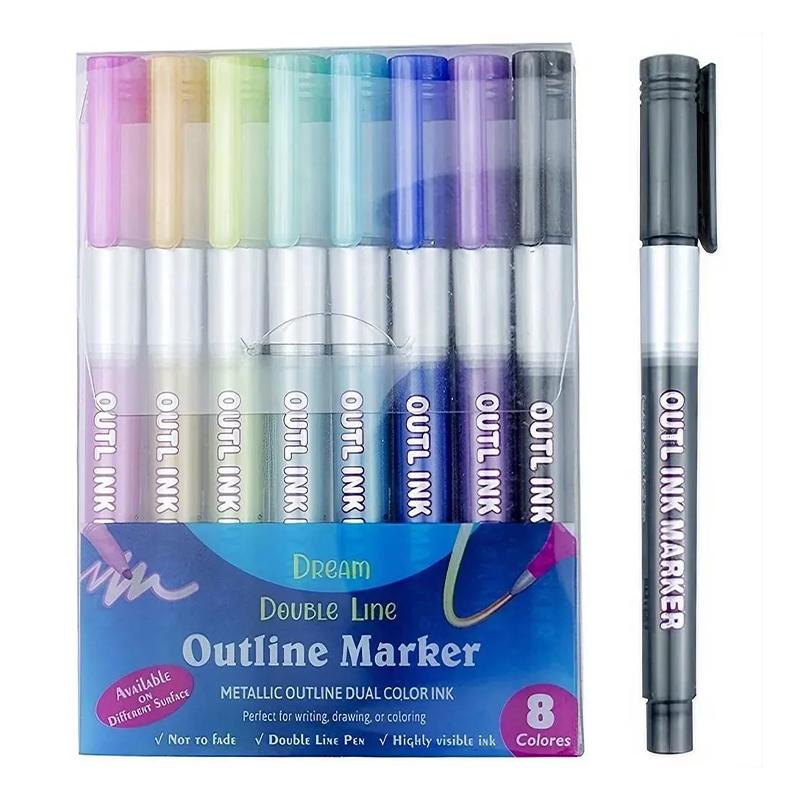 Outline Liner Pen Set of 8