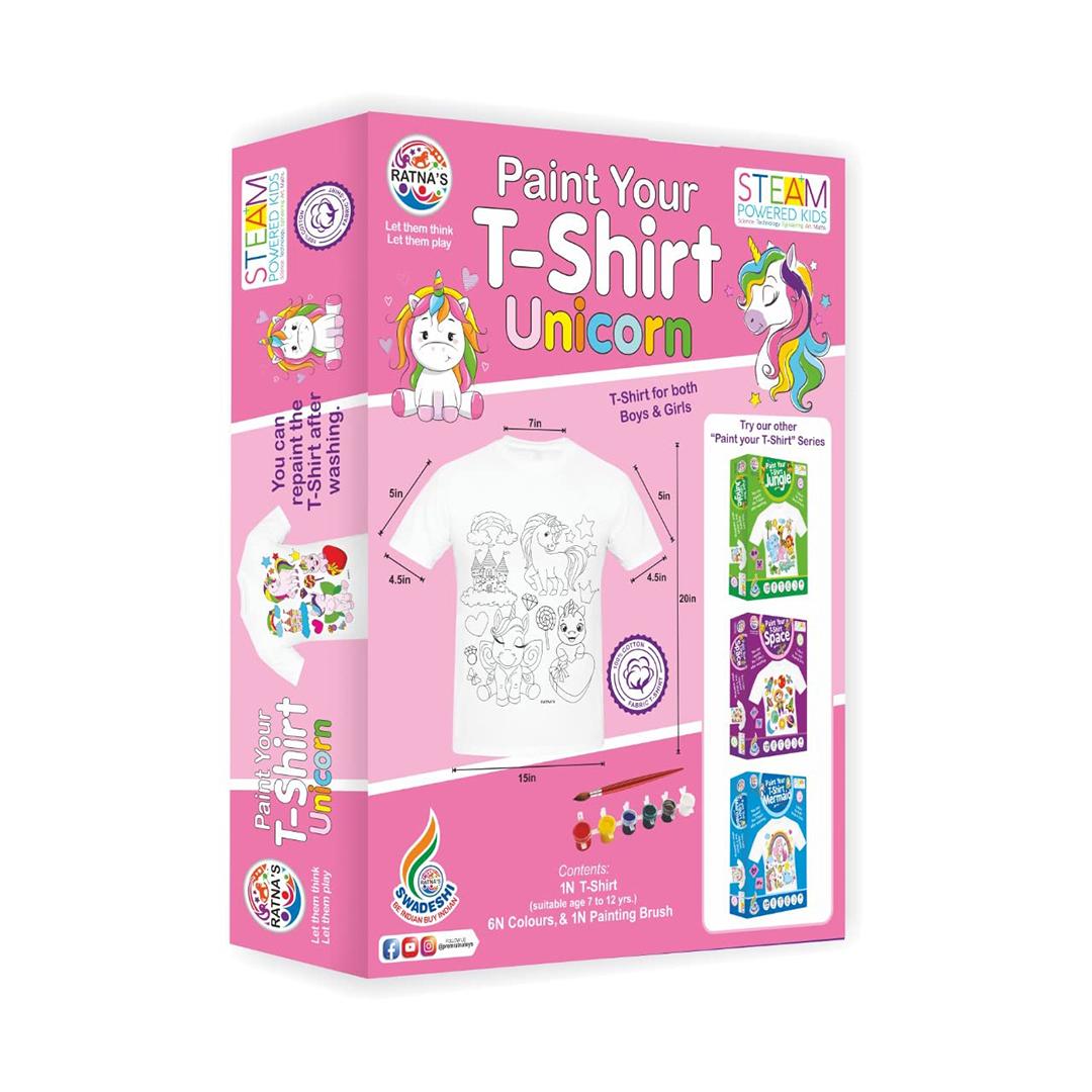 Paint Your T-Shirt Unicorn Theme