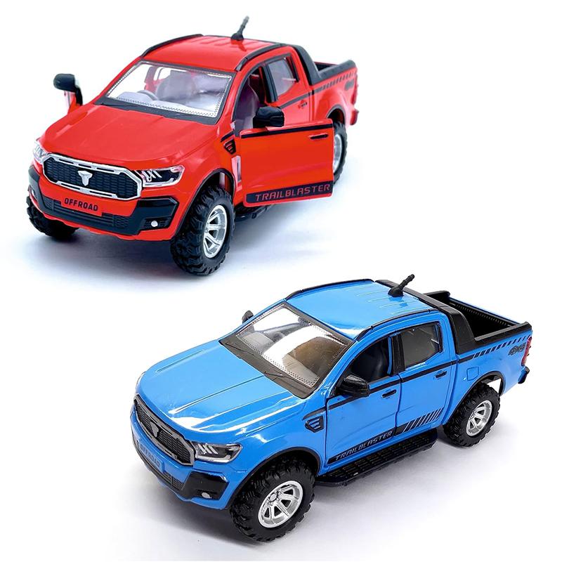 Wheel Force Pull back Action Trailblaster Red and Blue(pack of 2)