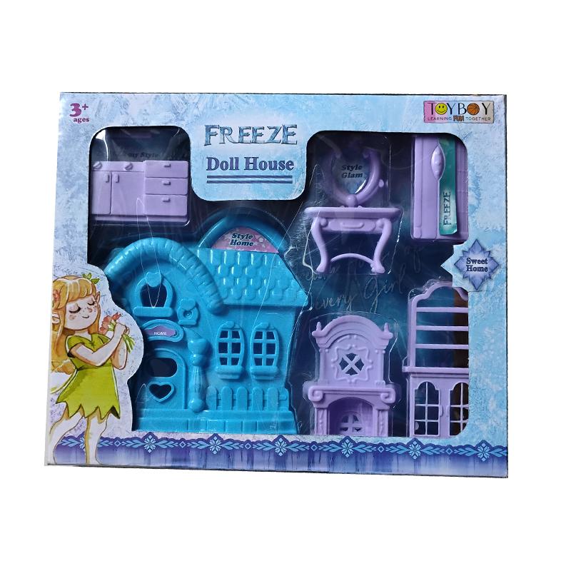 ToyBoy Frozen Mini Dollhouse Playset, Princess Dream House Play Set