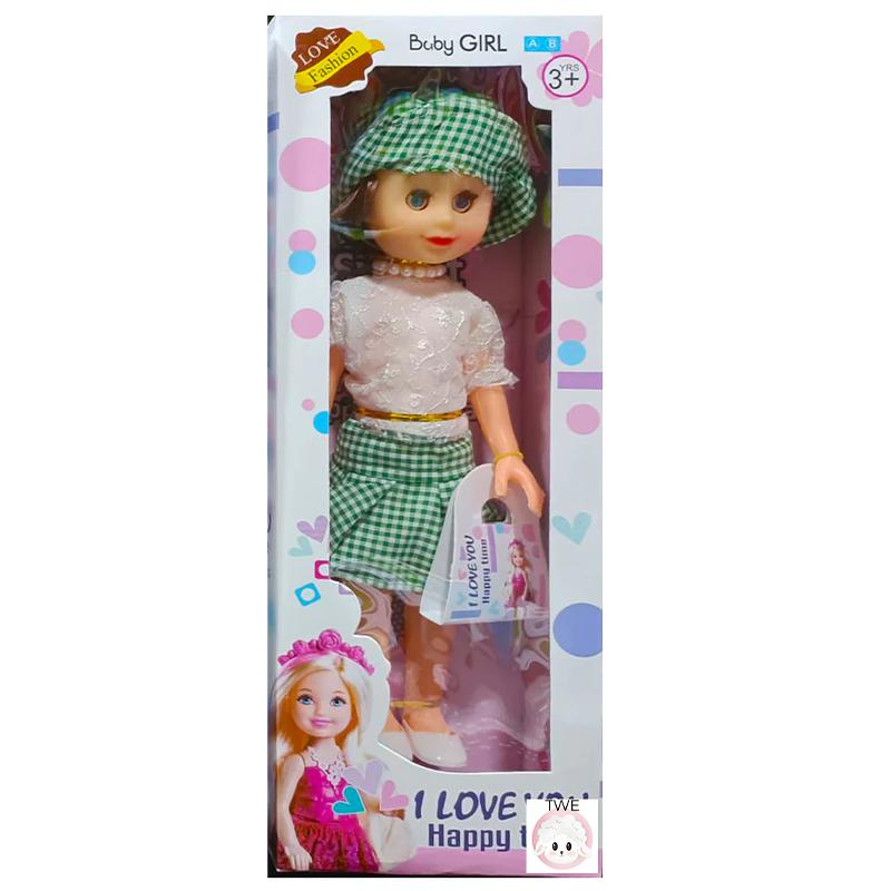 I love you happy Time Barbie Doll (Green)