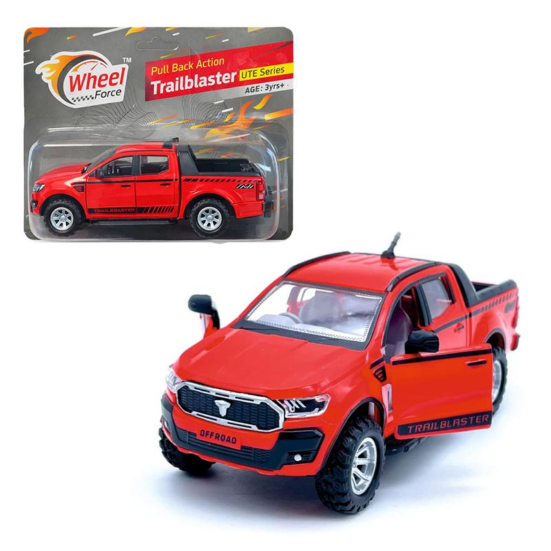 Centy toys Wheel Force Pull back Action Trailblaster (Red) | Toy Car for Kids | Pull Back Diecast Race Car Toy | Toy Cars