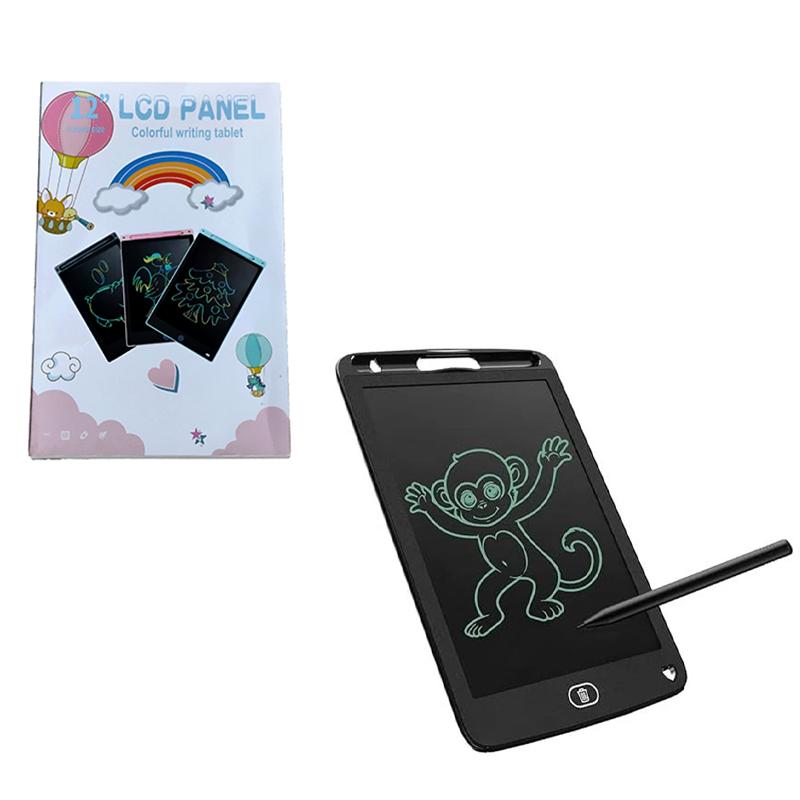 12 Inch LCD Panel Colorful Writing Tablet (Black)