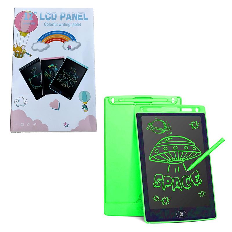 12 Inch LCD Panel Colorful Writing Tablet (Green)