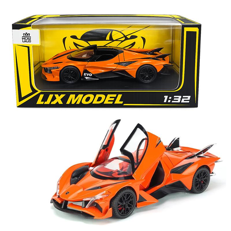 1:32 Scale Die-Cast Alloy Model Pull-Back Car (Orange)