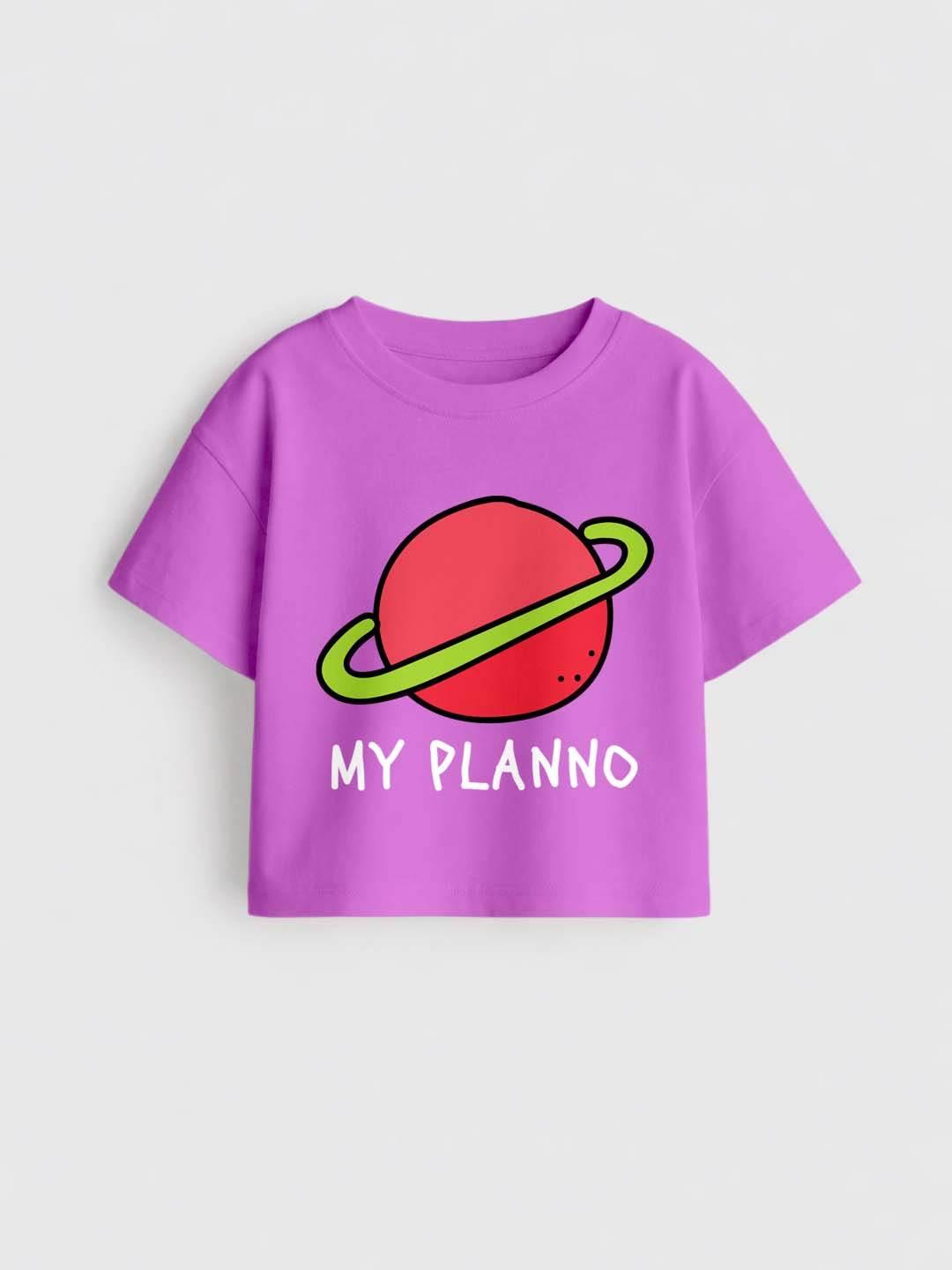 Girls MyPlanno Lavender Tshirt