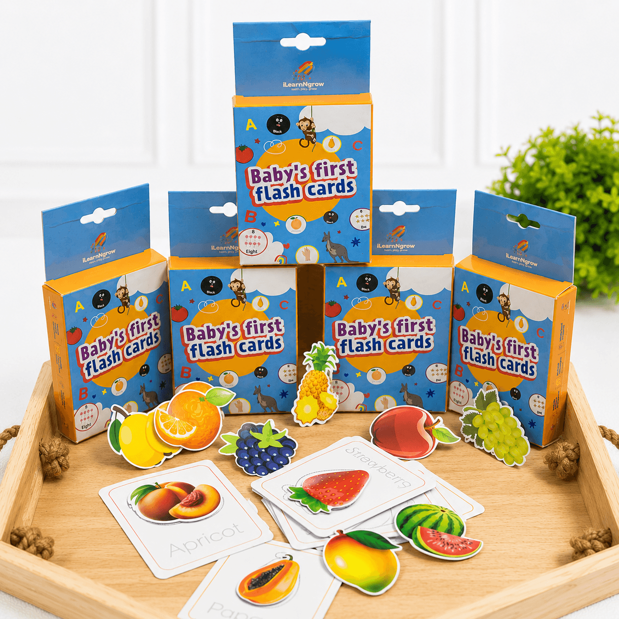 iLearnNGrow Flash Cards Rakhi Combo – 7 Educational Flash Card Sets with Rakhi for Kids