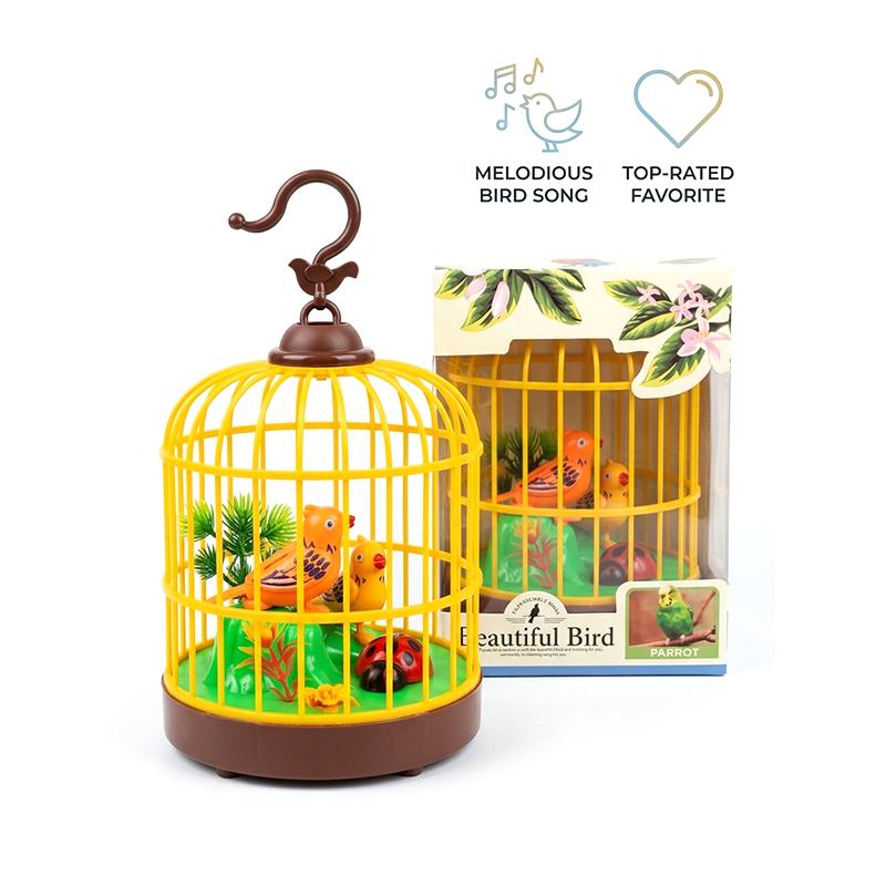 Chirping Beautiful Electronic Bird Cage